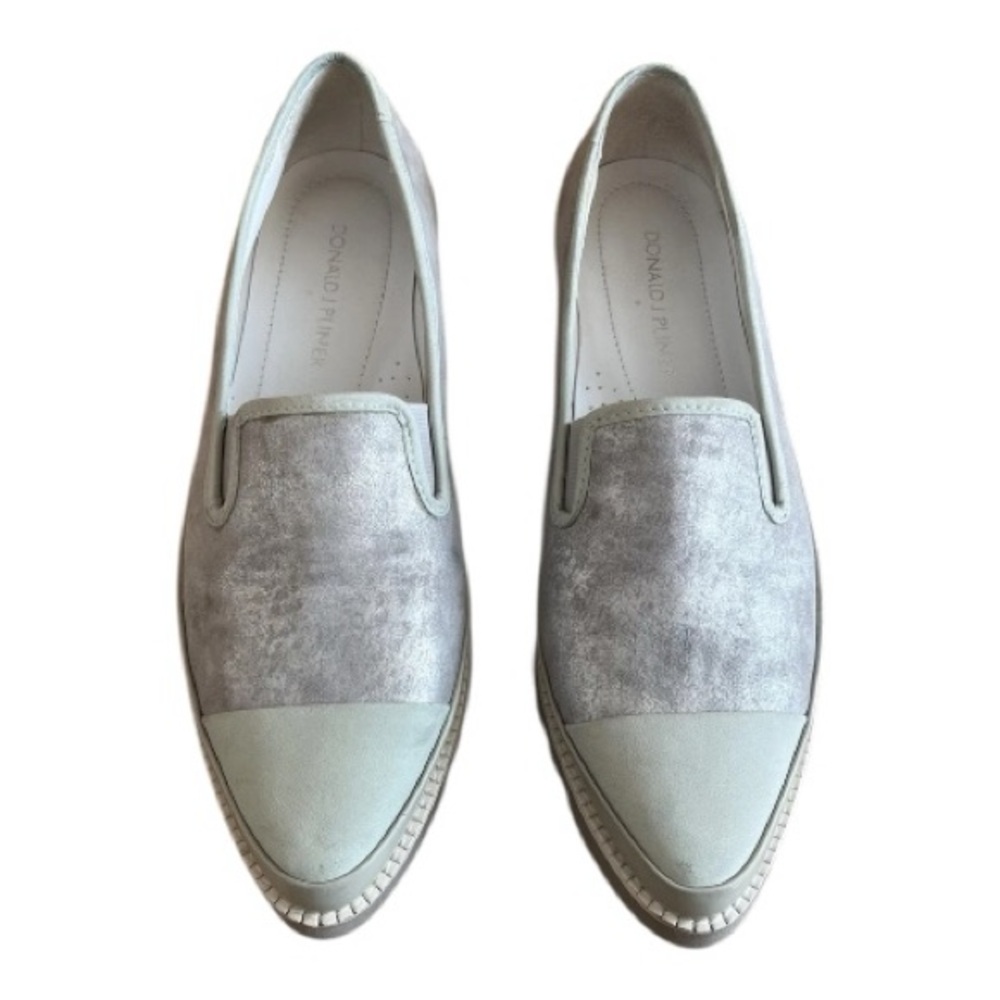 Donald J. Pliner Women's Silver Pointed Loafers